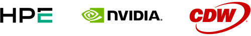 HPE Nvidia CDW Logo Lockup